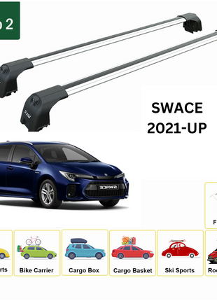 Suzuki Swace 2021-2025 Portbagaj Taşıyıcı Ara Atkisi - Ara Çubuk Paw Pro 2 Gri