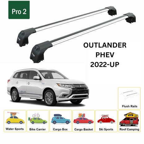 Mitsubishi Outlander Phev 2023-2025 Portbagaj Taşıyıcı Ara Atkisi - Ara Çubuk Paw Pro 2 Gri