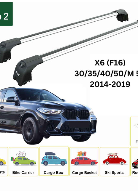 Bmw X6 G06 2019-2024 Portbagaj Taşıyıcı Ara Atkisi - Ara Çubuk Paw Pro 2 Gri