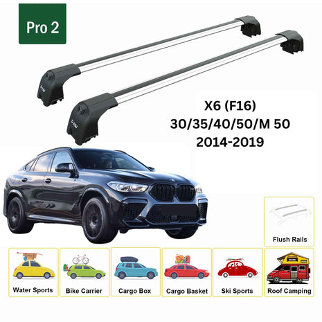 Bmw X6 G06 2019-2024 Portbagaj Taşıyıcı Ara Atkisi - Ara Çubuk Paw Pro 2 Gri