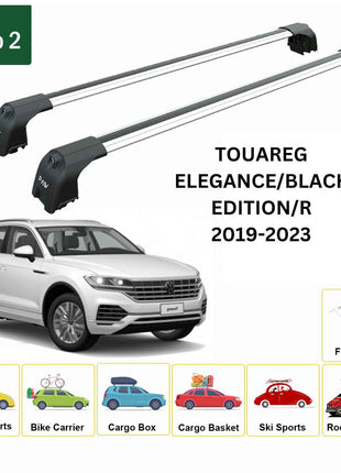 Volkswagen Touareg 2019-2023 Portbagaj Taşıyıcı Ara Atkisi - Ara Çubuk Paw Pro 2 Gri