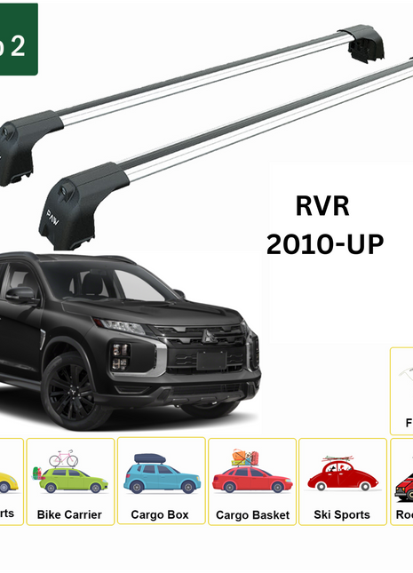 Mitsubishi Rvr 2010-2025 Portbagaj Taşıyıcı Ara Atkisi - Ara Çubuk Paw Pro 2 Gri