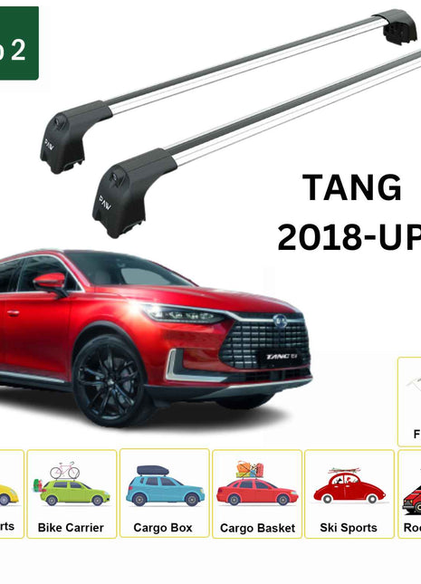 Byd Tang 2018-2024 Portbagaj Taşıyıcı Ara Atkisi - Ara Bar Paw Pro 2, Gri