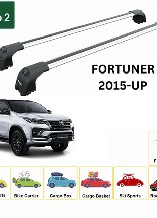 Toyota Fortuner 2015-2025 Portbagaj Taşıyıcı Ara Atkisi - Ara Çubuk Paw Pro 2 Gri
