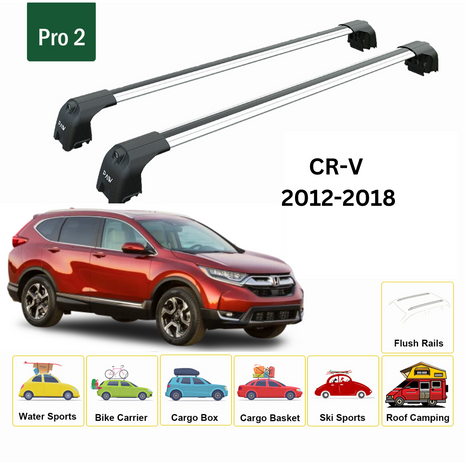 Honda Cr-V Mk4 2012-2018 Portbagaj Taşıyıcı Ara Atkisi - Ara Çubuk Paw Pro 2 Gri