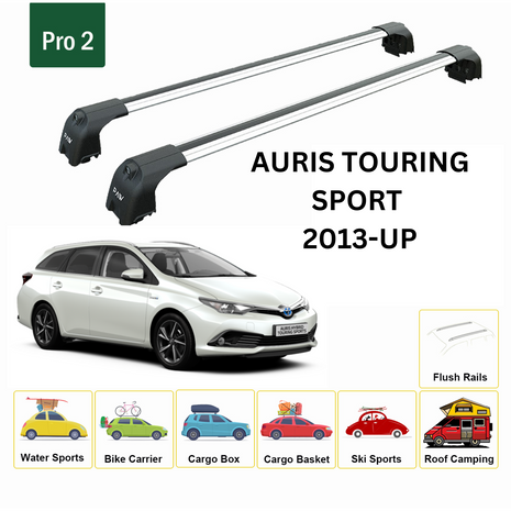 Toyota Auris Touringsport 2013-2019 Portbagaj Taşıyıcı Ara Atkisi - Ara Çubuk Paw Pro 2 Gri