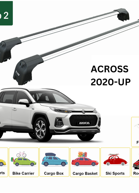 Suzuki Across 2020-2025 Portbagaj Taşıyıcı Ara Atkisi - Ara Çubuk Paw Pro 2 Gri