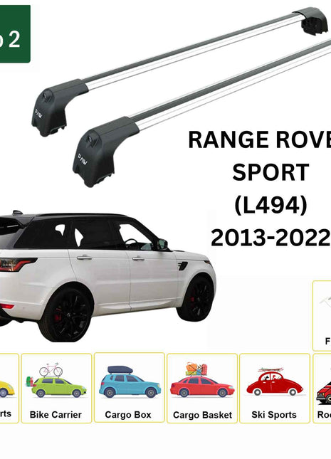 Land Rover Range Rover Sport (L494) 2013-2022 Portbagaj Taşıyıcı Ara Atkisi - Ara Çubuk Paw Pro 2 Gri