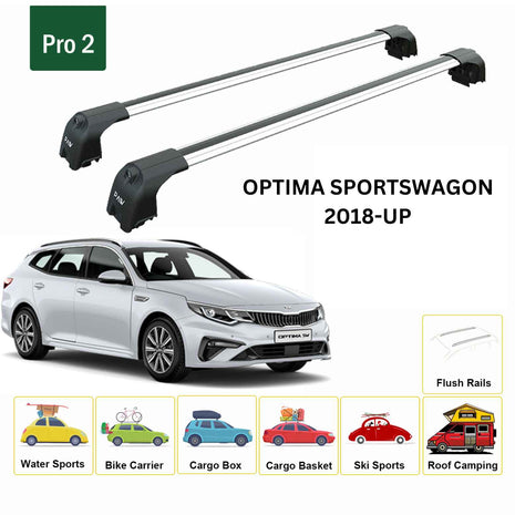 Kıa Optima Sportwagon 2018-2025 Portbagaj Taşıyıcı Ara Atkisi - Ara Çubuk Paw Pro 2 Gri