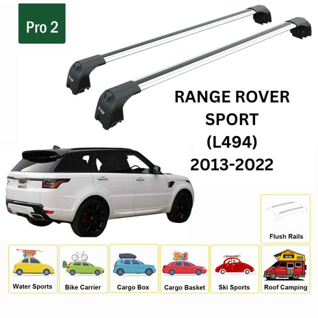 Land Rover Range Rover Sport (L494) 2013-2022 Portbagaj Taşıyıcı Ara Atkisi - Ara Çubuk Paw Pro 2 Gri