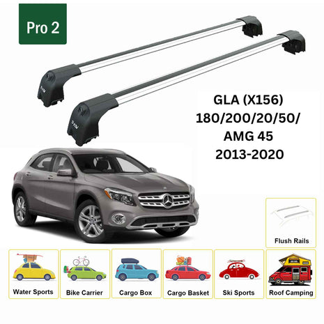 Mercedes Gla (X156) 2013-20 Portbagaj Taşıyıcı Ara Atkisi - Ara Çubuk Paw Pro 2 Gri