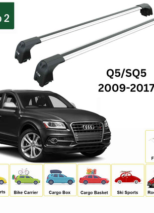Audi Q5/Sq5 2009-2017 Portbagaj Taşıyıcı Ara Atkisi - Ara Çubuk Paw Pro 2 Gri