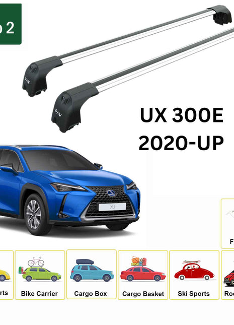 Lexus Ux 350E 2020-2025 Portbagaj Taşıyıcı Ara Atkisi - Ara Çubuk Paw Pro 2 Gri