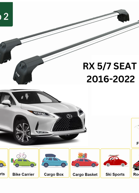 Lexus Rx 2016-2022 Portbagaj Taşıyıcı Ara Atkisi - Ara Çubuk Paw Pro 2 Gri