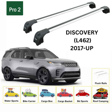 Land Rover Discovery 5 2017-2025 Portbagaj Taşıyıcı Ara Atkisi - Ara Çubuk Paw Pro 2 Gri