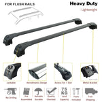 Volkswagen Taos Roof Rack Cross Bar Metal Bracket Raised Rail Siyah