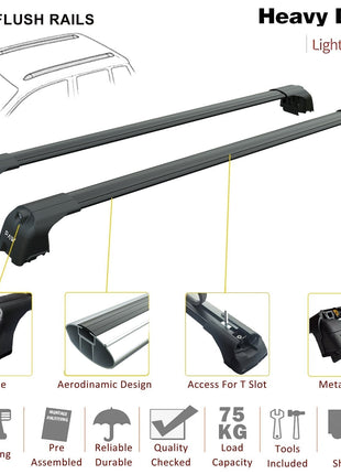Ford Ranger Wildtrak (2023-2025) Kasa Üstü Bed Rack Taşıyıcı Bar – Gri | Kilitli Sistem |