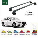 Paw Mazda 3 Sedan (BL) 2009-2014 Ara Atkı Portbagaj Taşıyıcı - Pro 3 Siyah