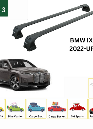 Bmw İx Portbagaj Taşıyıcı Ara Atkı Aparatı Paw Pro 3 Siyah