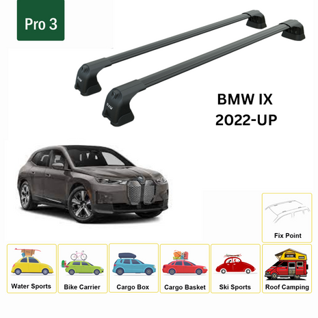 Bmw İx Portbagaj Taşıyıcı Ara Atkı Aparatı Paw Pro 3 Siyah