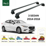 Mazda 3 Sedan 2014-2018 Portbagaj Taşıyıcı Ara Atkı Aparatı Paw Pro 3 Siyah