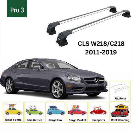 Mercedes Benz Cls W218 2011-2019 Portbagaj Taşıyıcı Ara Atkı Aparatı Paw Pro 3 Gri