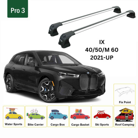 Bmw Ix 2021-2025 Portbagaj Taşıyıcı Ara Atkı Aparatı Paw Pro 3 Gri