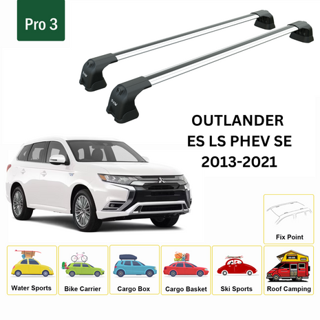 Mitsubishi Outlander Sport 2013-2021 Portbagaj Taşıyıcı Ara Atkı Aparatı Paw Pro 3 Gri