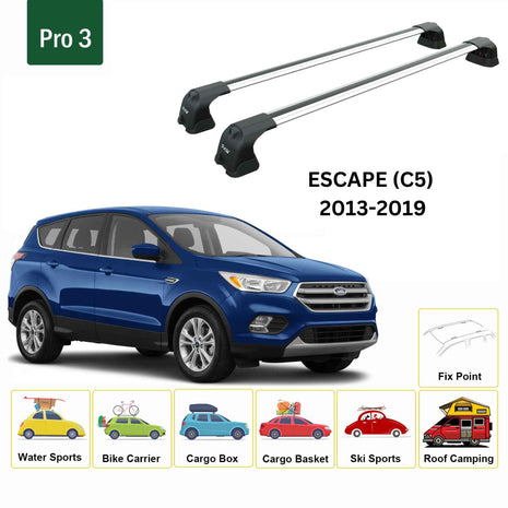 Ford Escape (C5) 2013-2019 Portbagaj Taşıyıcı Ara Atkı Aparatı Paw Pro 3 Gri