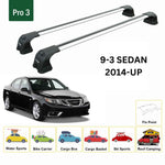 Paw Saab 9-3 Sedan (1999-2003) Ara Atkı Portbagaj Taşıyıcı - Pro 3 Gri