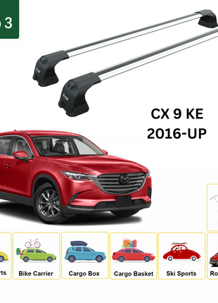 Mazda Cx-9 Tc 2016-2023 Portbagaj Taşıyıcı Ara Atkisi - Ara Çubuk Paw Pro 2 Gri
