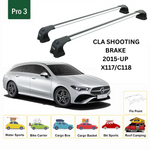 Mercedes Cla Sb 2013-2019 Portbagaj Taşıyıcı Ara Atkı Aparatı Paw Pro 3 Gri