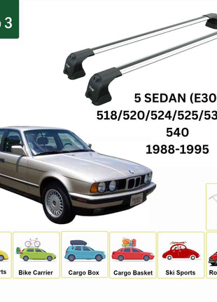 Bmw 5 Sedan E30 1988-1995 Portbagaj Taşıyıcı Ara Atkı Aparatı Paw Pro 3 Gri