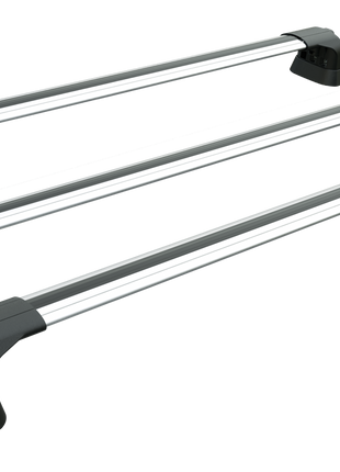 Ford Transit Custom Lwb 2013-2023 Roof Rack Cross Bars 3-Fix Point Alu Gri