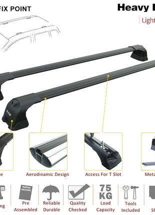 Nissan Nv200 2009-2021 2Qty Portbagaj Taşıyıcı Ara Atkı Aparatı Paw Pro 3 Gri