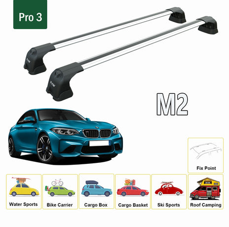 Bmw M2 2016-2022 Portbagaj Taşıyıcı Ara Atkı Aparatı Paw Pro 3 Gri