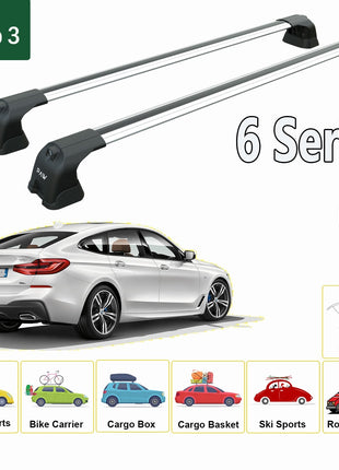 Bmw 6 Gt G32 2017-2023 Portbagaj Taşıyıcı Ara Atkı Aparatı Paw Pro 3 Gri