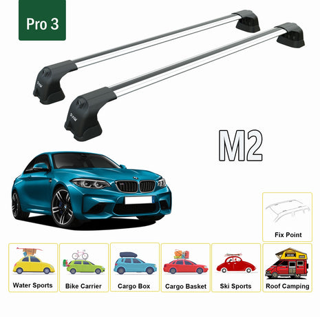 Bmw M2 2016-2022 Portbagaj Taşıyıcı Ara Atkı Aparatı Paw Pro 3 Gri