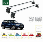 Bmw X3 E83 2003-2010 Oluksuz Üst Tavan Portbagaj Taşıyıcı Ara Atkısı Toros Serisi Pro 4 Siyah