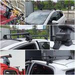 Renault Clio 3D 2005-2012 Oluksuz Üst Tavan Portbagaj Taşıyıcı Ara Atkısı Toros Serisi Pro 4 Siyah
