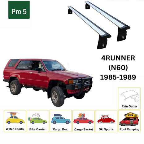 Toyota 4Runner (N60) 1985-1989 Yagmur Oluklu Üst Tavan Taşıyıcı Ara Atkısı Paw Gri