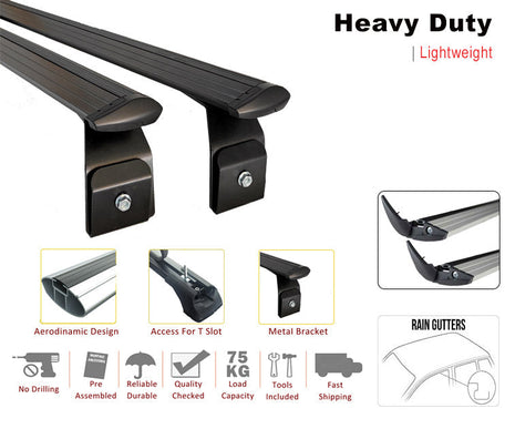 Land Rover Defender 110 1993-2020 Yagmur Oluklu Üst Tavan Taşıyıcı Ara Atkısı Paw Gri