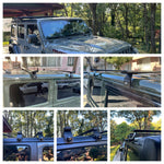 Land Rover Discovery (Series 1) 1989-1998 Roof Rack Cross Bars Rain Gutter Siyah