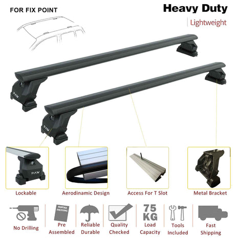 Land Rover Defender 110 2020-2025 Tavan Taşıyıcı Ara Barlar – Vidalı Montaj, Toros Fix Pro, Gri