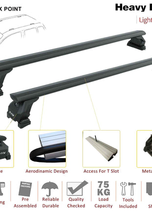 Toyota Land Cruiser 1958 Tavan Taşıyıcı Ara Barlar – Vidalı Montaj, Toros Fix Pro, Gri