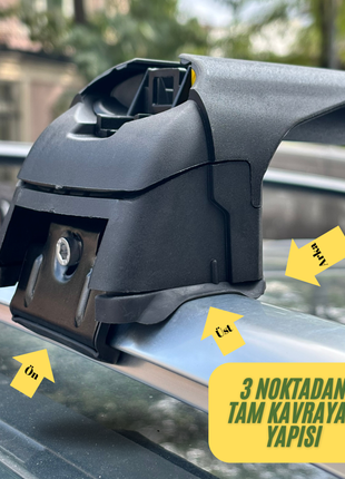 Audi A4 Avant 2016-2025 Portbagaj Taşıyıcı Ara Atkisi - Ara Çubuk Paw Pro 2 Gri