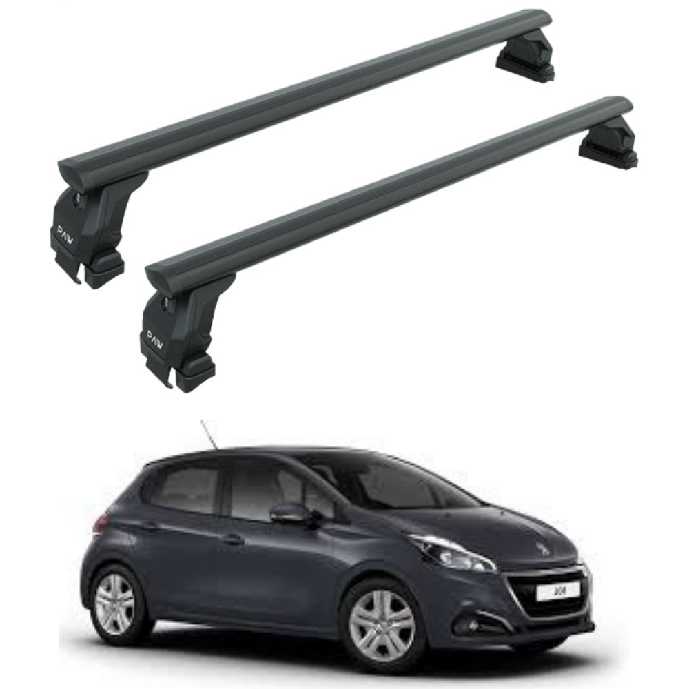 Peugeot 208 (2012-2019) Portbagaj Taşıyıcı Ara Atkısı Toros Pro 4, Siyah