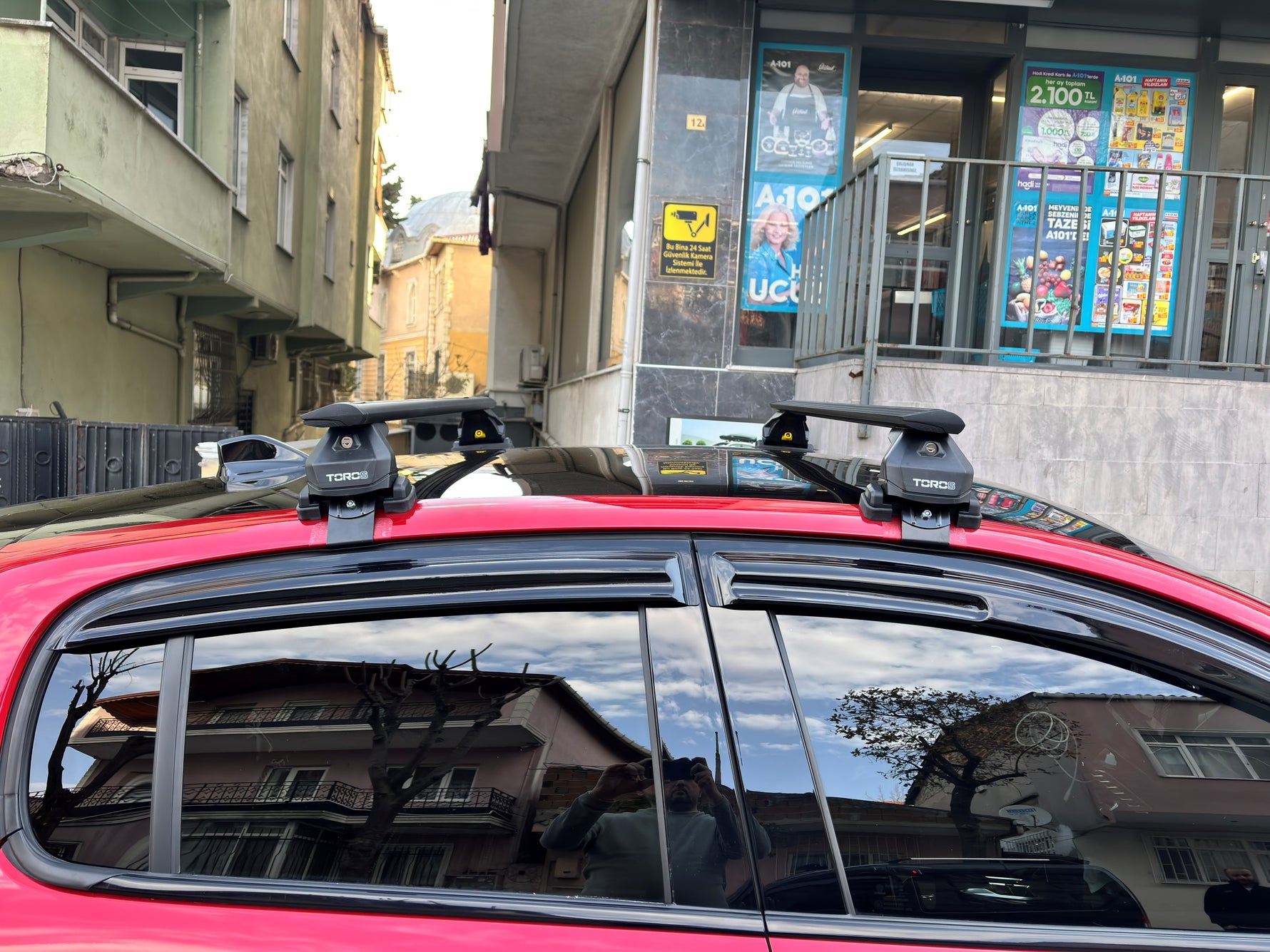 Peugeot 208 (2012-2019) Portbagaj Taşıyıcı Ara Atkısı Toros Pro 4, Siyah