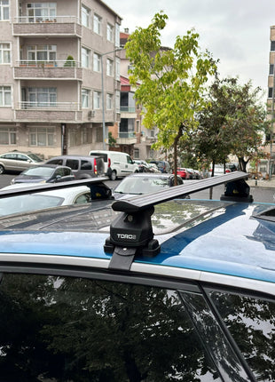 Peugeot 3008 2024- Up Oluksuz Üst Tavan Portbagaj Taşıyıcı Ara Atkısı Toros Serisi Pro 4 Siyah