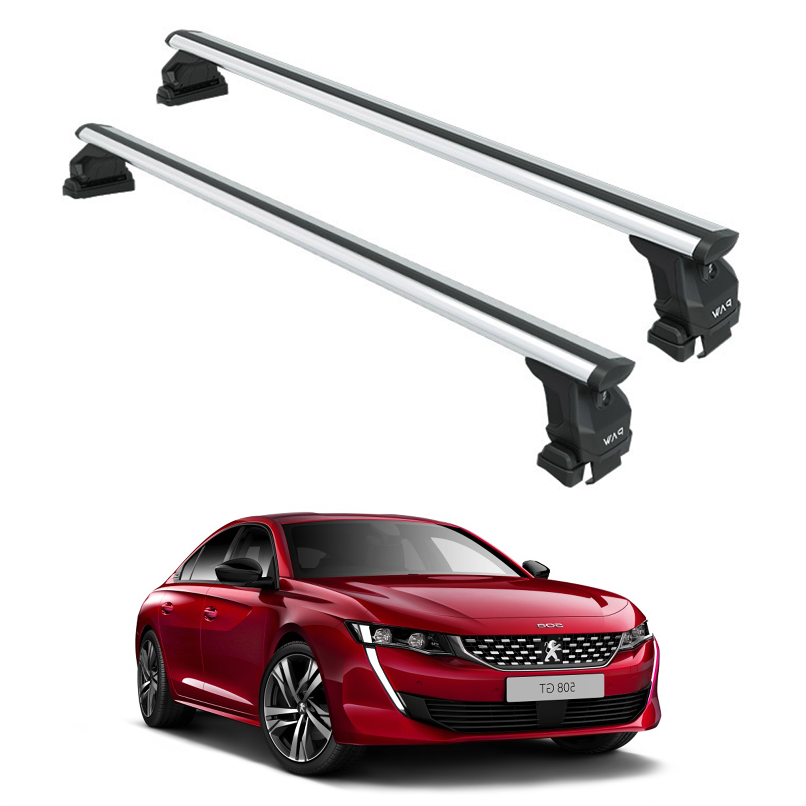 Peugeot 5008 2018-2025 Oluksuz Üst Tavan Portbagaj Taşıyıcı Ara Atkısı Toros Serisi Pro 4 Gri